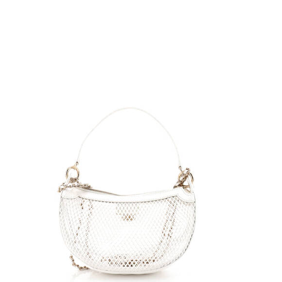 Chanel Half Moon Clutch with Chain Mesh with Quilted Lambskin - Picture 4 of 6